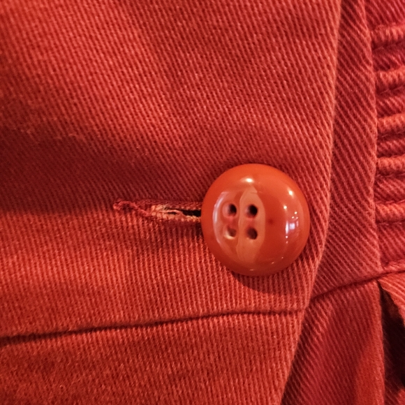 Anthropologie red double breasted coat - Picture 10 of 11